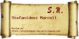 Stefanidesz Marcell névjegykártya